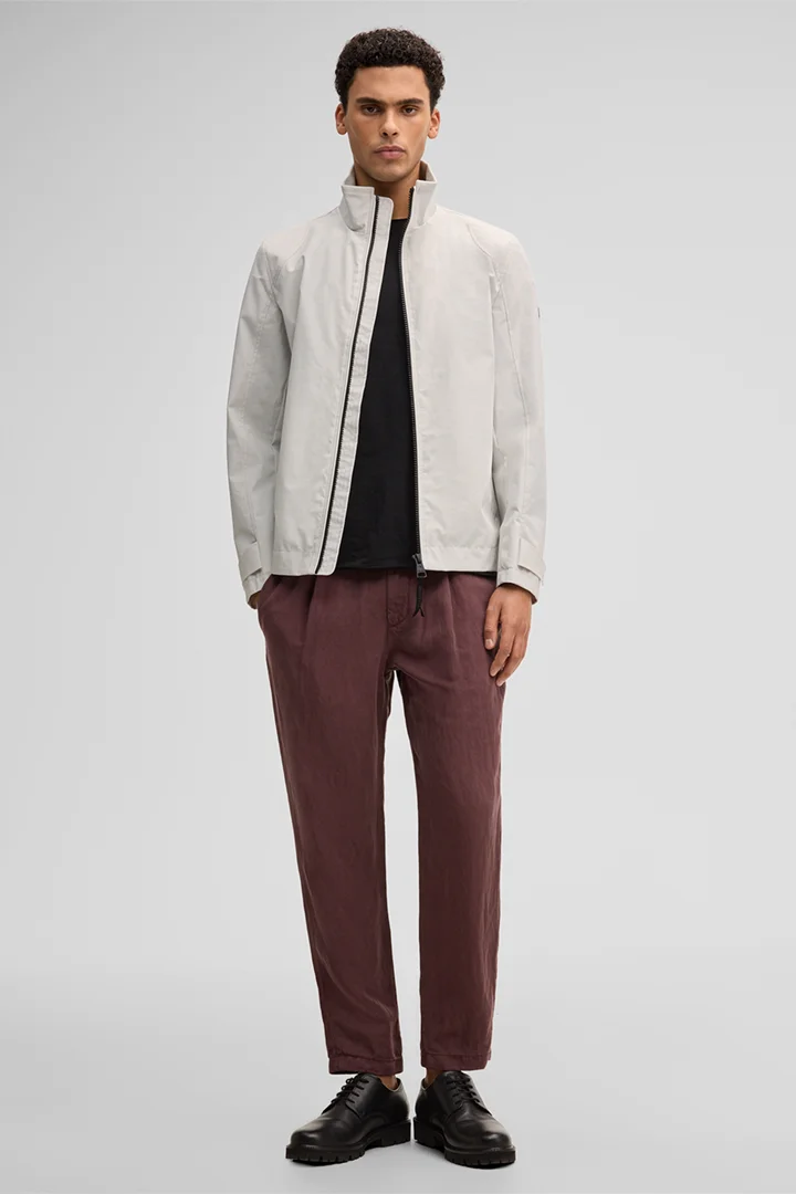 Leads to product detail page "Lucca Windbreaker Jacket in Off-white"