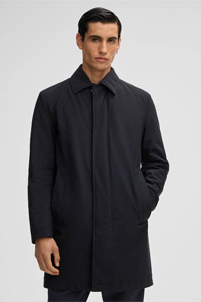 Naro Coat in Dark Blue