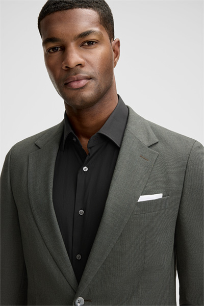 Flex Cross Anzug Alzer-Melwin, oliv meliert