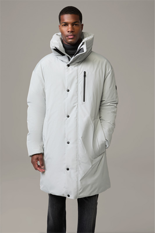 Parka imperméable, blanc cassé