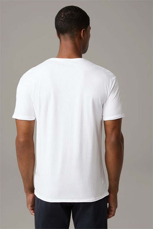 T-shirt Tyler van katoen, wit