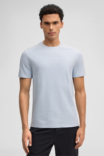 T-Shirt Fisher, hellblau