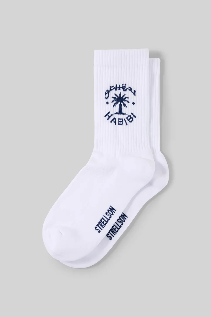 Mène à la page produit « Chaussettes « Habibi », blanches »