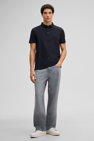 Führt zu Produktdetailseite „Poloshirt Fisher, navy"