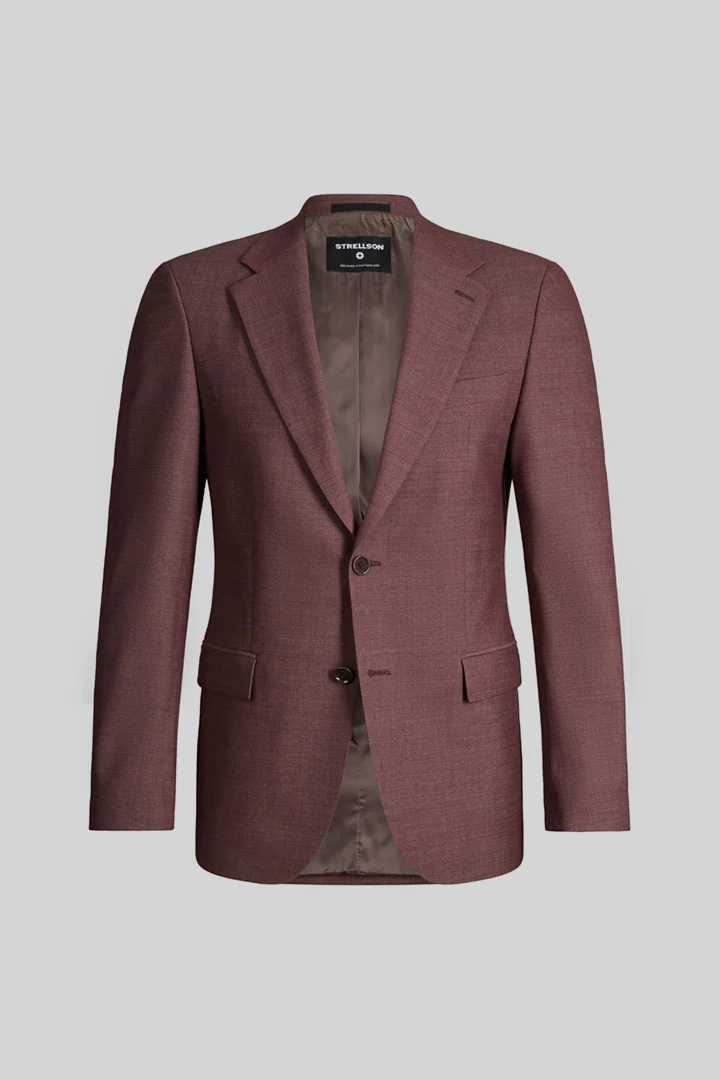 Leads to product detail page "Alzer modular jacket, burgundy red"