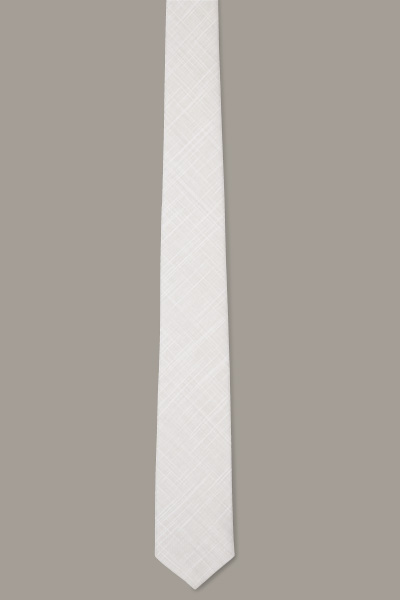 Krawatte, weiß strukturiert