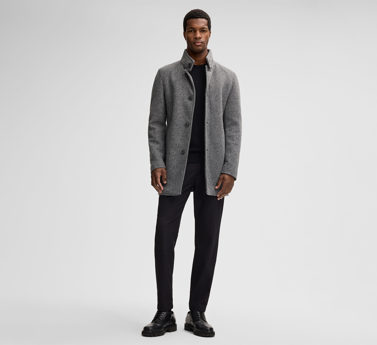 Strellson présente le produit Manteau Fynn, anthracite chiné de la catégorie Manteaux