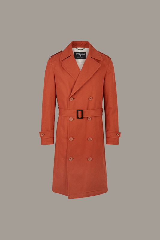 Trench-coat Summer, rouge rouille