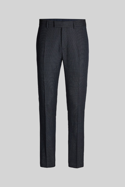 Melwin Suit Trousers in a Dark Blue Pattern