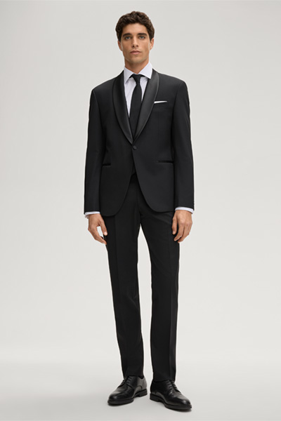 Anzughose Matt, schwarz