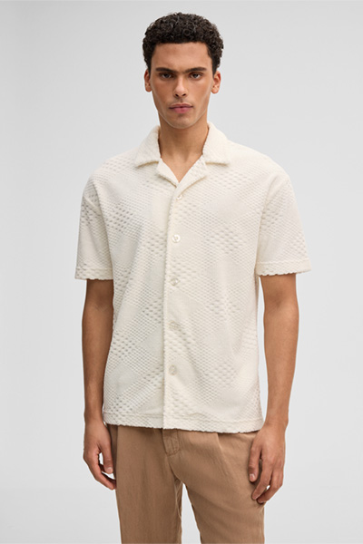 Kurzarm-Hemd Joseph, offwhite