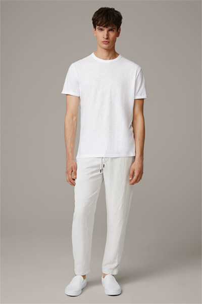 T-shirt en coton Colin, blanc structuré