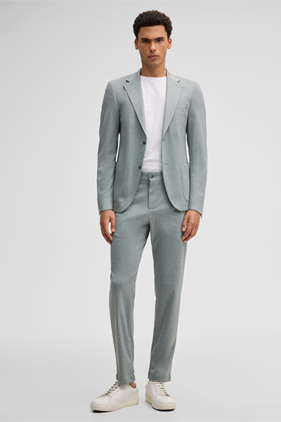 Modulaire jas Arndt, groen gemêleerd