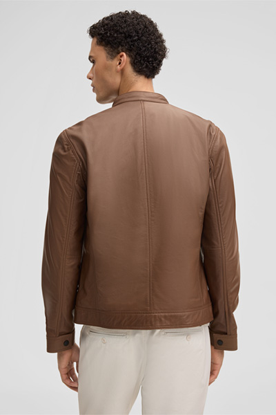 Veste en cuir Jace, marron