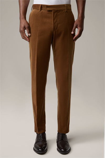 Pantalon en velours côtelé Melwin, marron clair