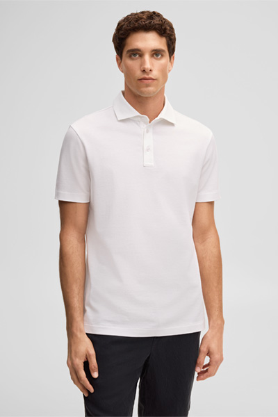 Führt zu Produktdetailseite „Poloshirt Piro, weiß"