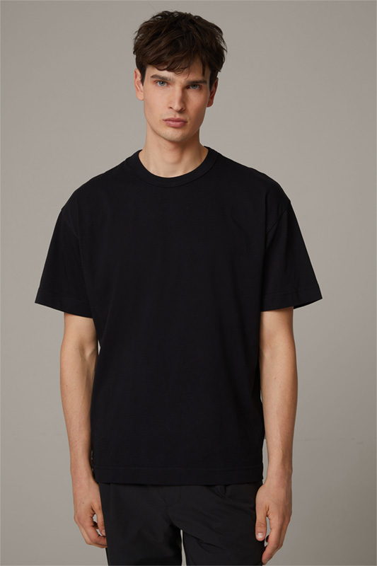 Katoenen T-shirt Roux, zwart