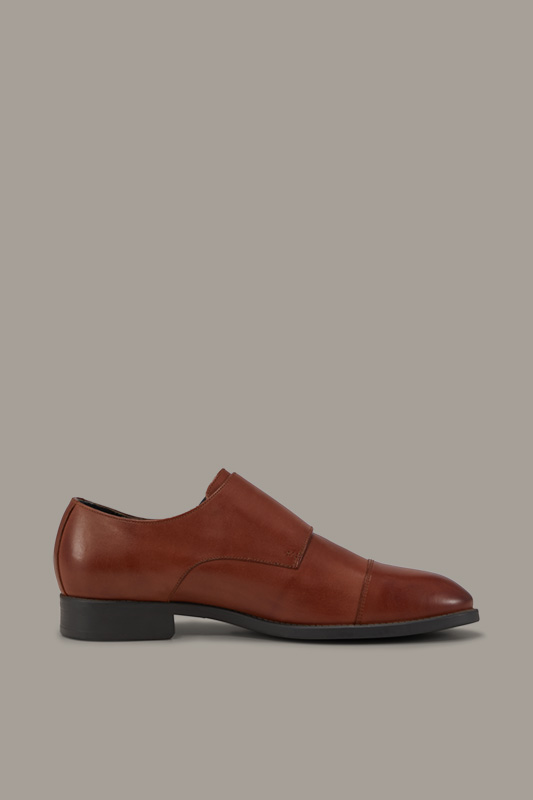 Monk-schoenen Jones Harley, cognac