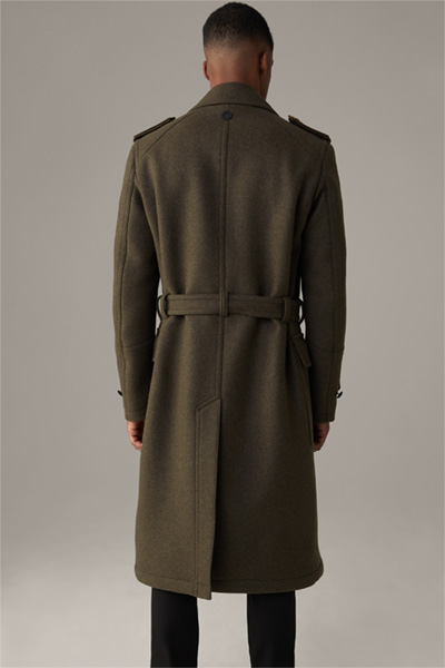 Mantel S.C. Durability Coat, dunkelgrün meliert