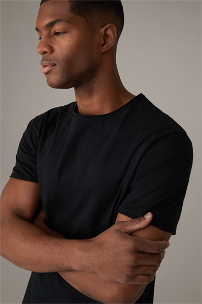 T-shirt en coton Tyler, noir