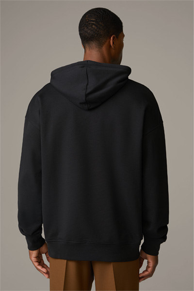 Katoenen hoodie Nadav, zwart