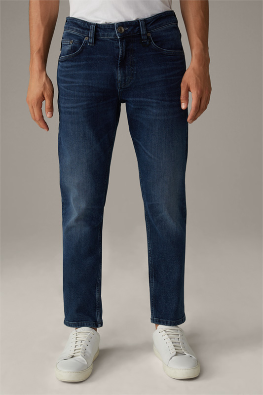 Cotton-Stretch Jeans Liam, navy