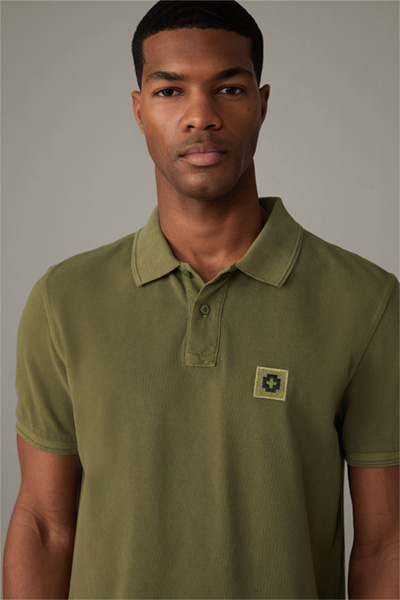 Baumwoll-Poloshirt Phillip, medium grün