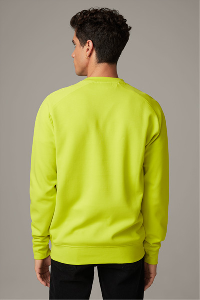 Sweat-shirt Ives, jaune fluo
