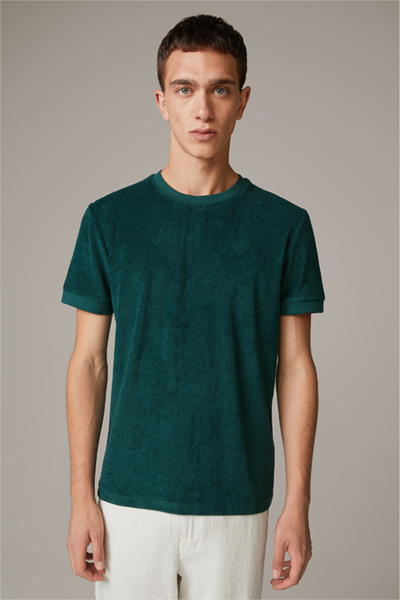 Frottee-T-Shirt Joseph, dunkelgrün