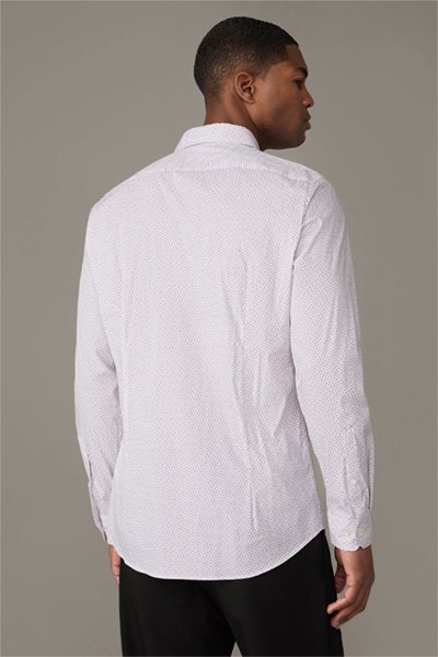 Overhemd Sereno, met pastelroze dessin