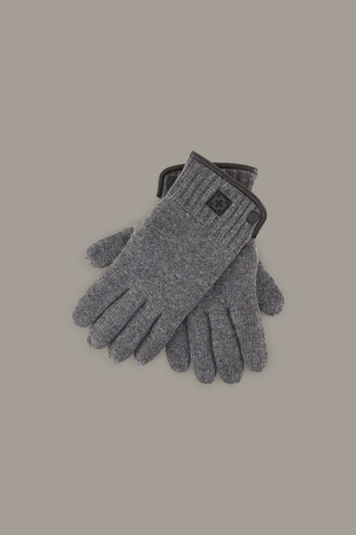 Handschoenen van wol, antraciet