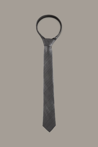 Zijden stropdas, grijs gemêleerd