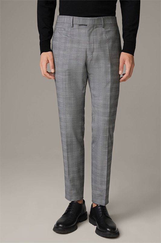 Pantalon de costume modulaire Flex Cross Kynd, gris à carreaux