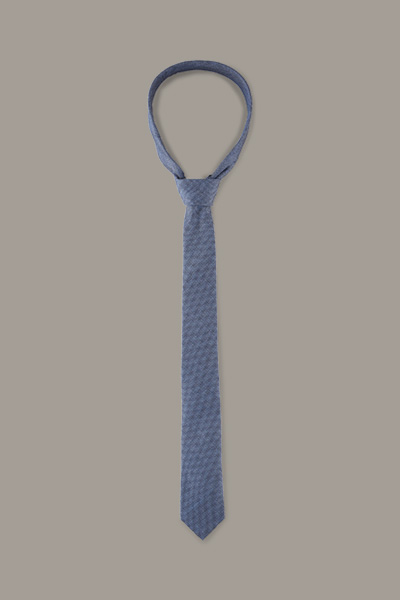 Seiden-Leinen-Krawatte, blau