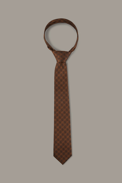 Zijden stropdas, bruin