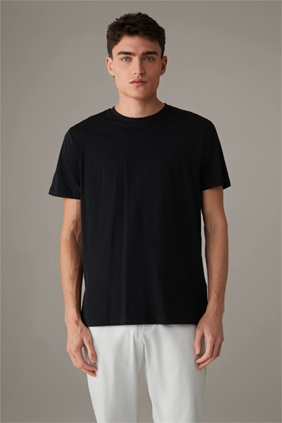 T-shirt Clark katoen, zwart