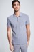 Poloshirt Lukas, grau/hellgrau gestreift