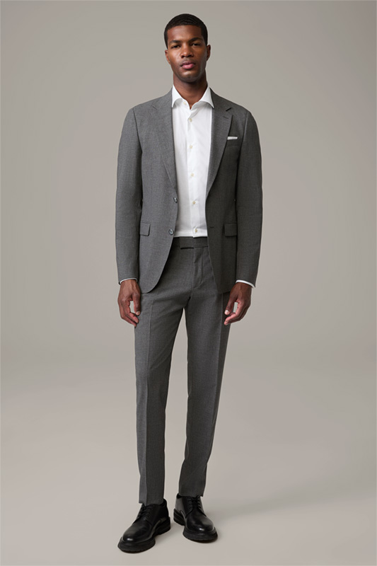 Alzer-Melwin Modular Suit in Grey Marl