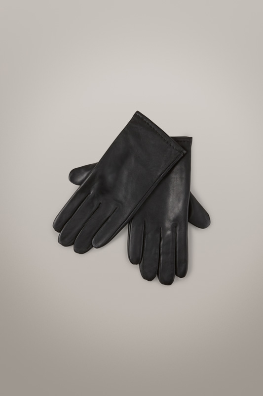 Leren handschoenen in geschenkverpakking, zwart