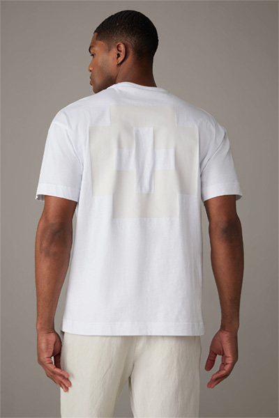 T-shirt Roux van katoen, wit