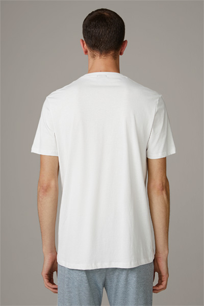 Katoenen T-shirt Clark, gebroken wit