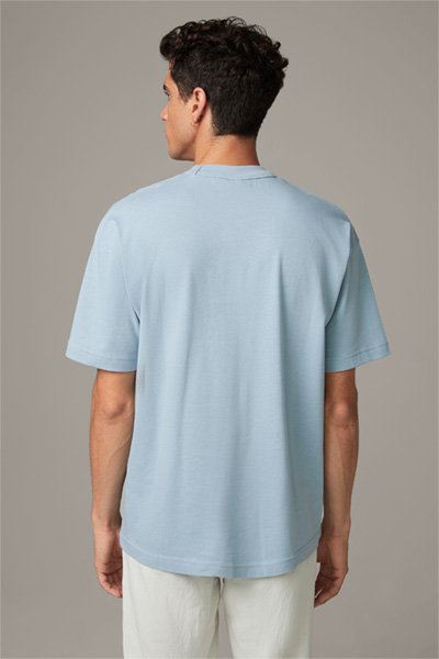 Katoenen T-shirt Nadav, lichtblauw