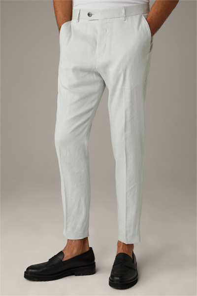 Pantalon en lin mélangé Till, blanc naturel