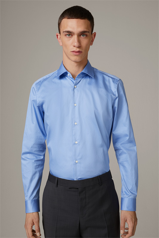 Katoenen overhemd Chris, pastelblauw