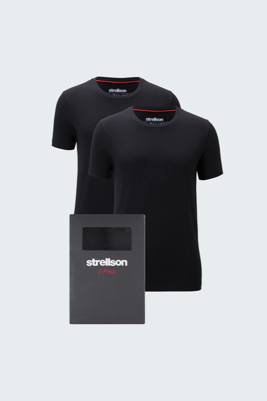 T-Shirt 2er Pack, schwarz