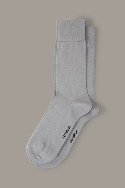 2er Pack Business-Socken, grau