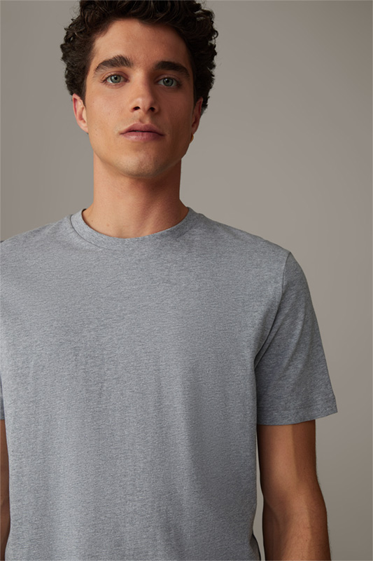 Baumwoll-T-Shirt Clark, grau meliert
