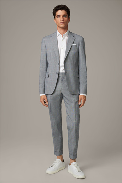 Pantalon modulaire Luc, gris à motif