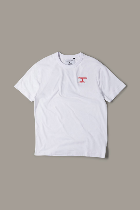 Tee-shirt STRELLSON X CHOPFAB en coton Arbon, blanc
