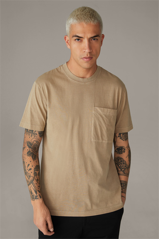 T-shirt en coton Cain, beige clair